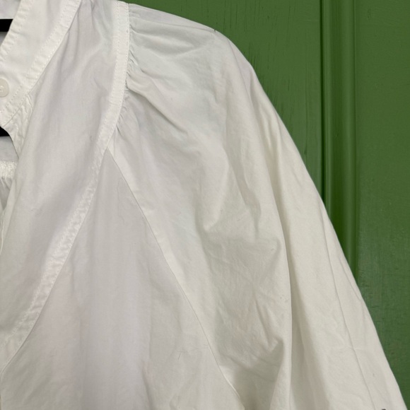Banana Republic White Cotton Popover - Picture 3 of 7